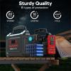 imageMARBERO Solar Generator 167Wh Camping Portable Power Station 200W Peak with Foldable Solar Panels 30W with AC Outlet 110V MultiPort LED Flashlights for CPAP Home Camping Hurricane EmergencyM188