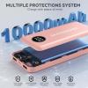 imageMARBERO 10000mAh Portable Charger UltraSlim Power Bank with USBC 5V2A Fast Charging Input ampamp Output Compatible with Smartphone Ipad Laptop BlackV18Pink4