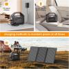 imageMARBERO 155Wh Solar Generator with 30W Solar Panel Portable Power Station 100W MultiOutput Builtin LED Flashlight ampamp 65ft Cable Ultra Lightweight for Camping Emergency BlackoutM365
