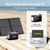 imageMARBERO 237Wh Solar Generator with Solar Panel Included Portable Power Station 300W Pure Sine Wave with Foldable Solar Panel 60W Set for Camping Outdoor Hiking Fishing Emergency