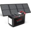imageMARBERO 237Wh Solar Generator with Solar Panel Included Portable Power Station 300W Pure Sine Wave with Foldable Solar Panel 60W Set for Camping Outdoor Hiking Fishing Emergency