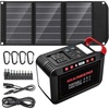image:imageMARBERO Solar Generator M822 with Foldable Solar Panel 30W Set for CPAP Home Outdoor Trip Emergency Backup