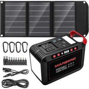 image:imageMARBERO Solar Generator M822 with Foldable Solar Panel 30W Set for CPAP Home Outdoor Trip Emergency Backup