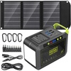 image:imageMARBERO Solar Generator M82 with Foldable Solar Panel 30W Set for Home Backup Outdoor Emergency RV Van Hunting